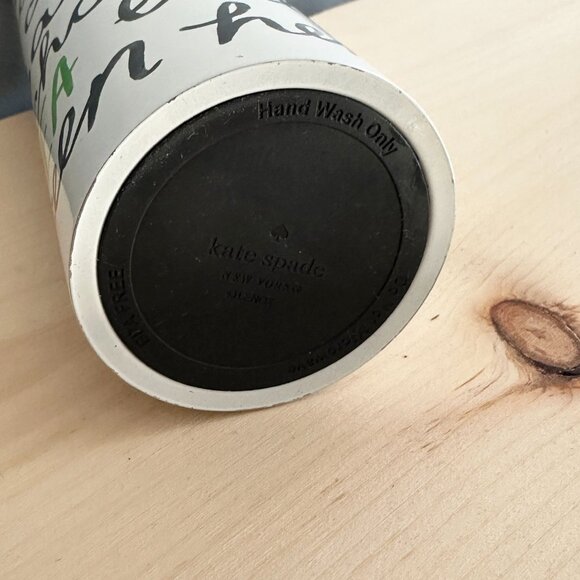 Kate Spade + Lenox Tea Time Metal Travel Mug Tumbler - Picture 5 of 6